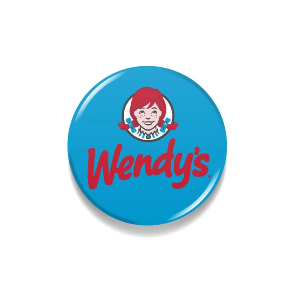 ウェンディーズ 缶バッジ 76mmサイズ BLUE ウェンディーちゃん